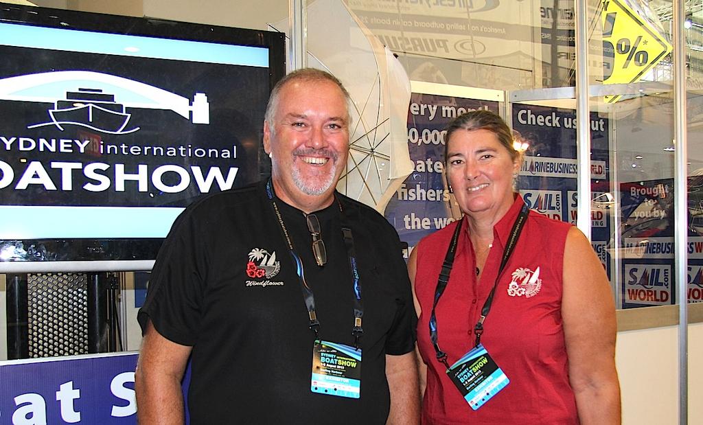 John and Lyn Martin from the Island Cruising Association  - 2013 Sydney International Boat Show © MarineBusiness-World.com . http://www.marinebusiness-world.com